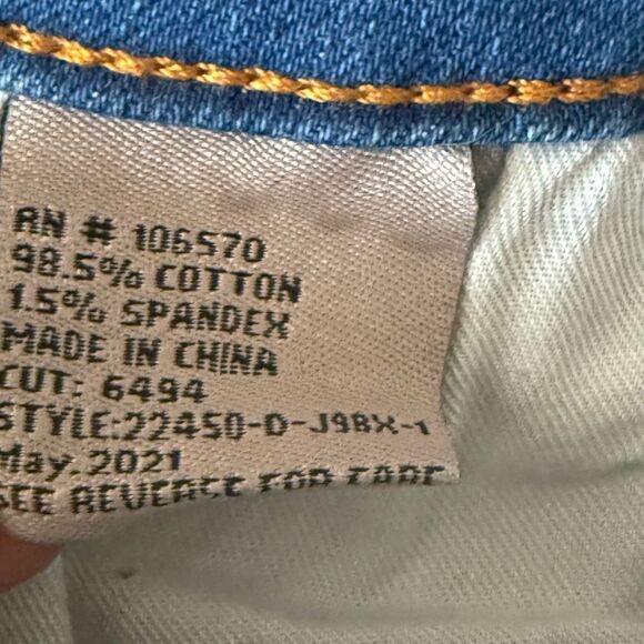 Tactr Girls Brittany 5 Pocket Fray Hem Shorts in Indigo. Size 14. - Picture 5 of 6
